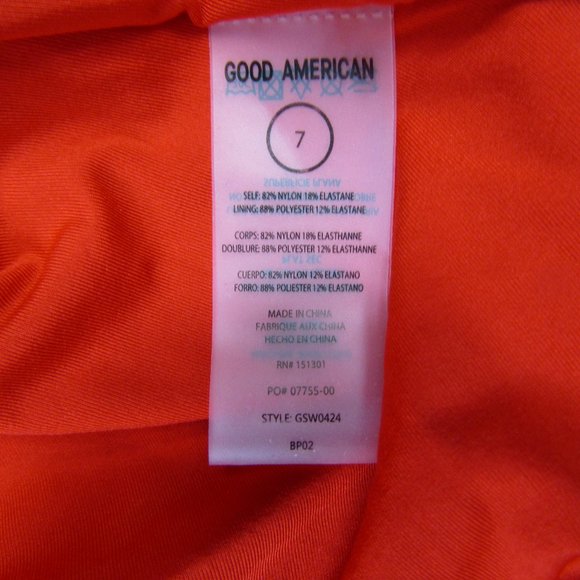 Good American NEW 4XL Size 7 Red Leilani One Piece Swimsuit Beach Summer Keyhole - Picture 10 of 11